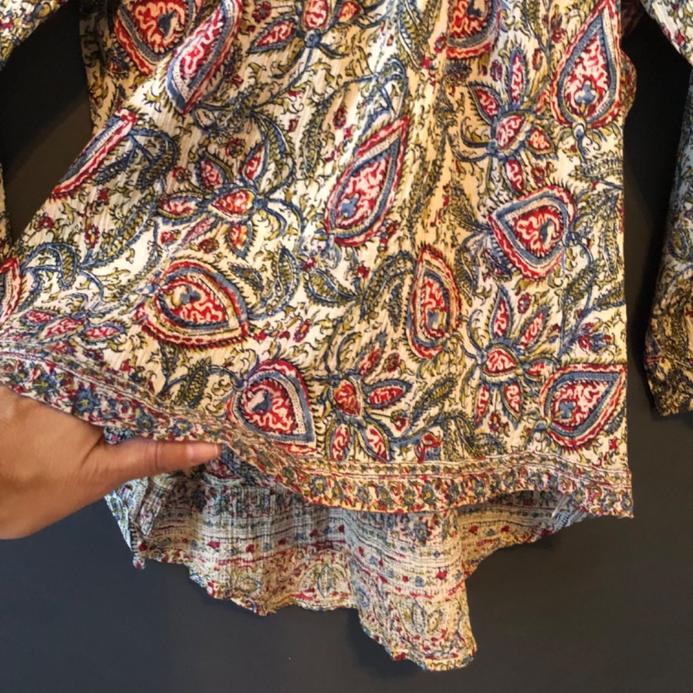 Chaps Boho paisley cotton tunic - Picture 3 of 10